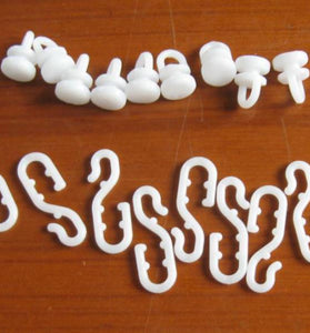 AKW 24092 Shower Curtain Hooks and Gliders