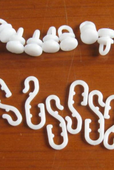 AKW 24092 Shower Curtain Hooks and Gliders