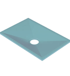 AKW 21012-5 Tuff Form Former Tray 1135mm x 770mm with Low Height Dry Waste for Tiled Floor