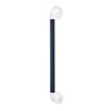 AKW 01420 DB               Large Plastic Fluted Grab Rails - Dark Blue